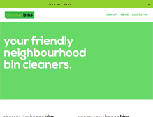 Tablet Screenshot of cleanerbins.com
